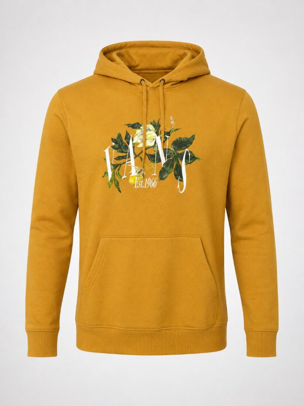 Vans Greener Floral Graphic Hoodie XL Mustard (G32)